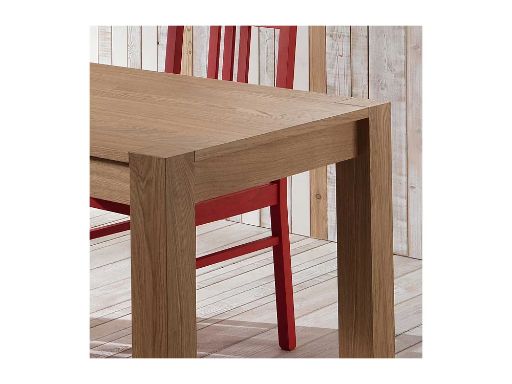 Esszimmertisch in Eiche hell furniert verlängerbar