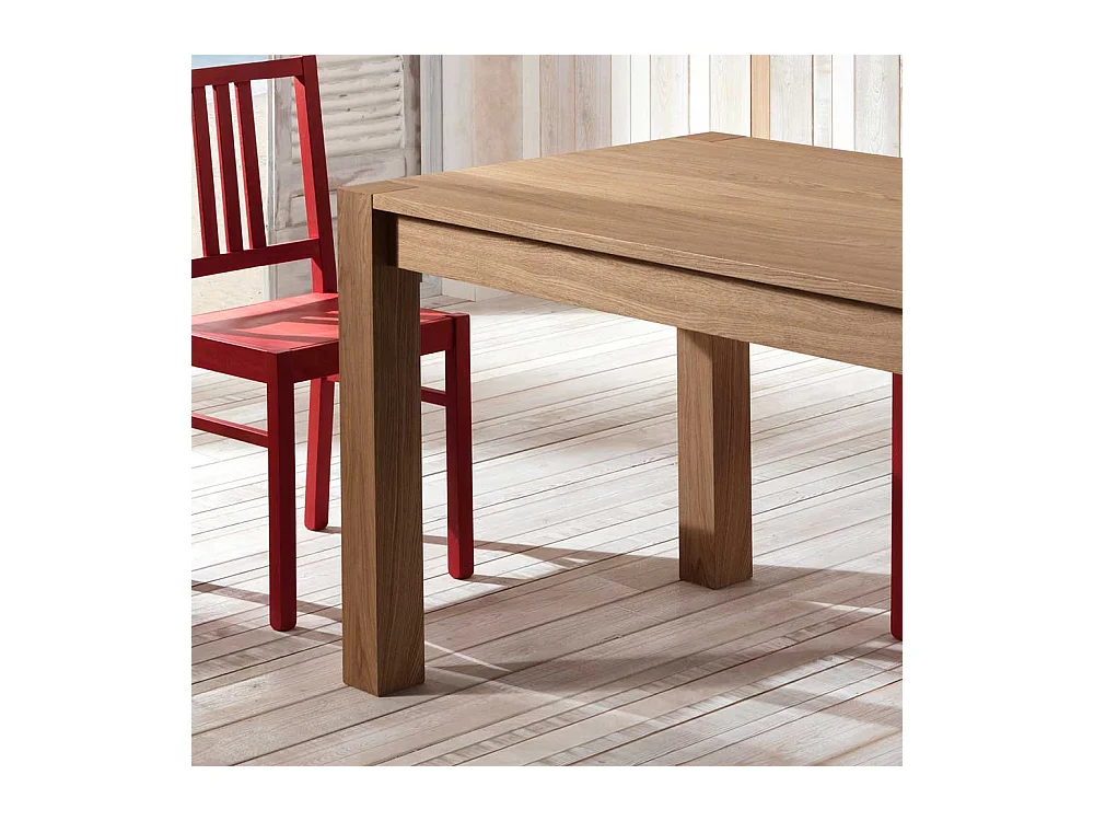 Esszimmertisch in Eiche hell furniert verlängerbar