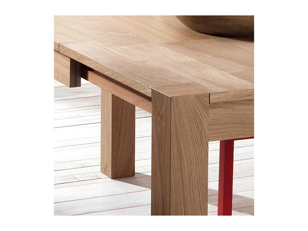 Esszimmertisch in Eiche hell furniert verlängerbar