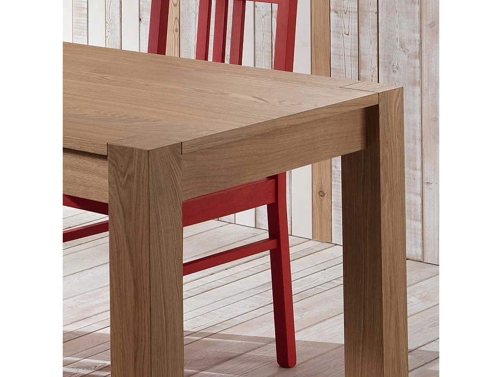 Esszimmertisch in Eiche hell furniert verlängerbar