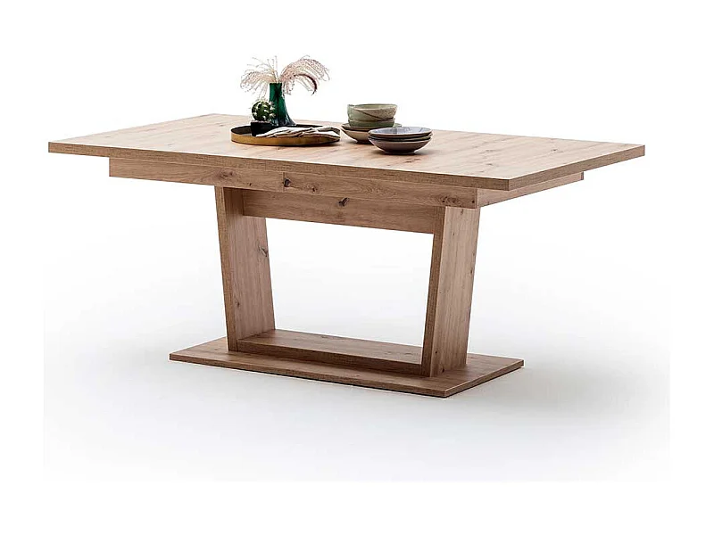 Esszimmer Tisch in Eichefarben Mittelauszug