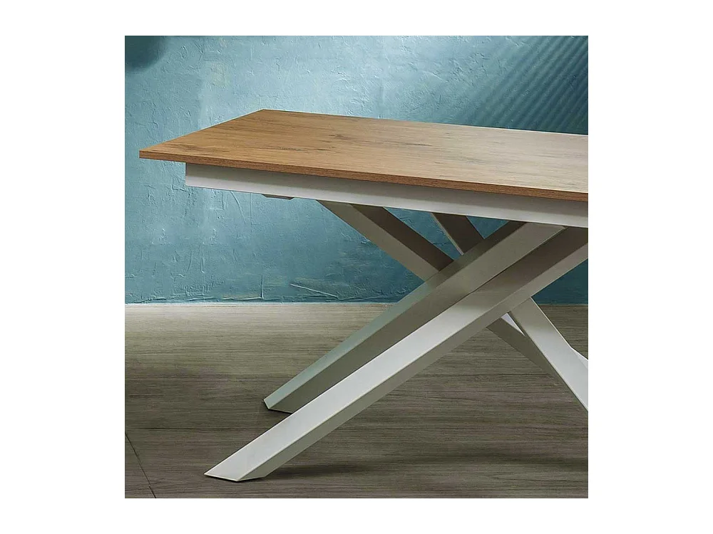 Ausziehtisch in Eichefarben Mikado Fußgestell