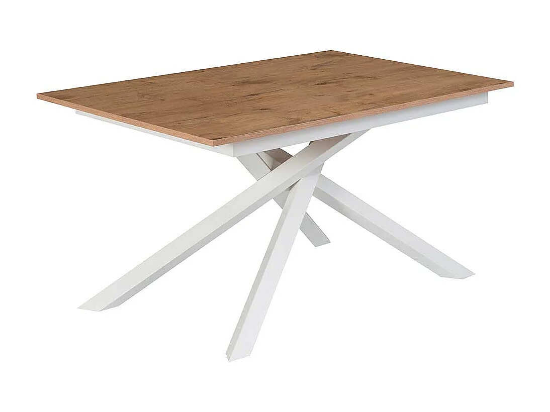 Ausziehtisch in Eichefarben Mikado Fußgestell