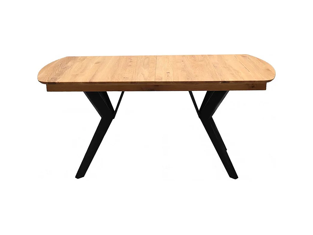 Mittelauszug Tisch in Eichefarben Schwarz