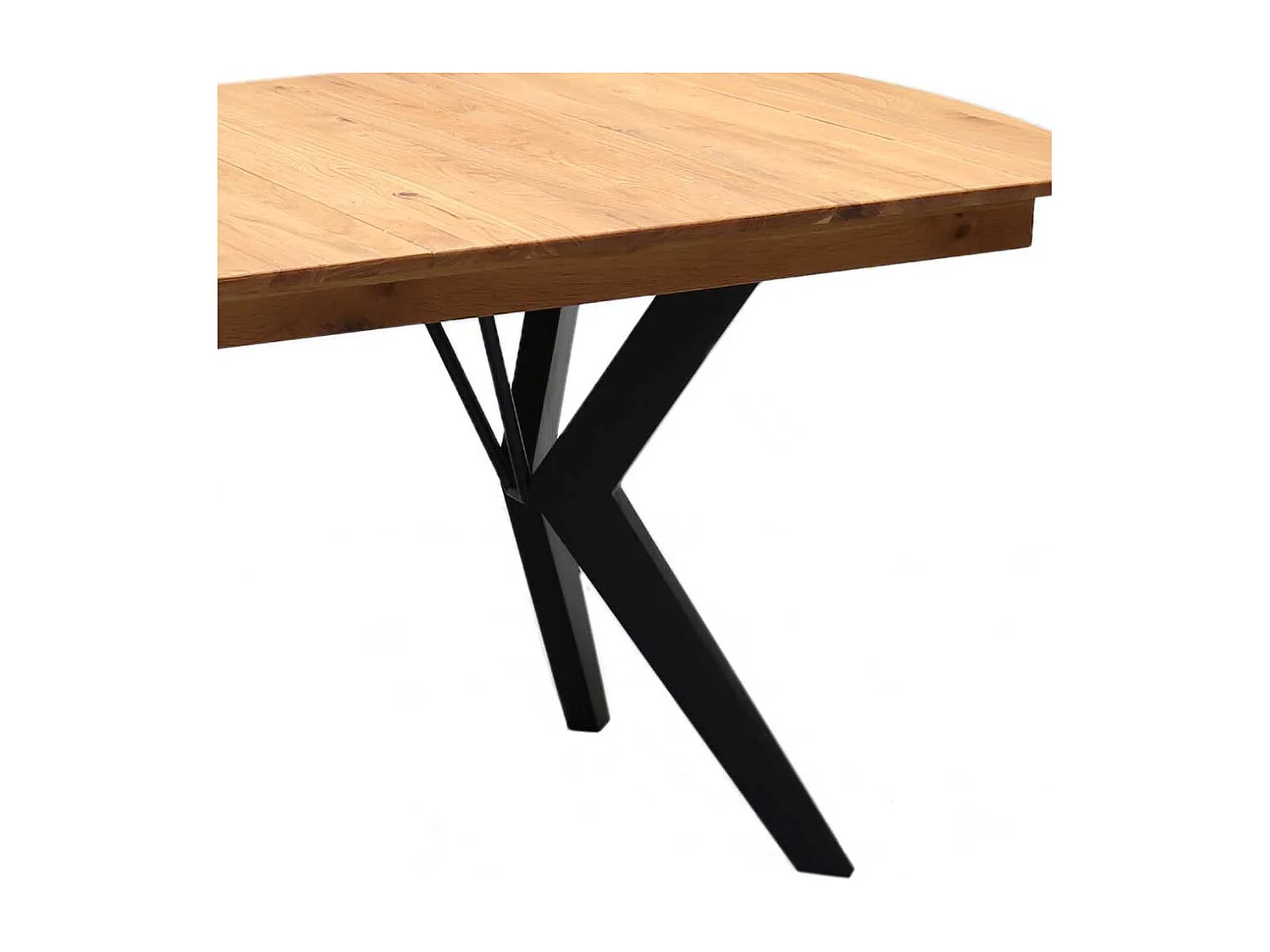 Mittelauszug Tisch in Eichefarben Schwarz