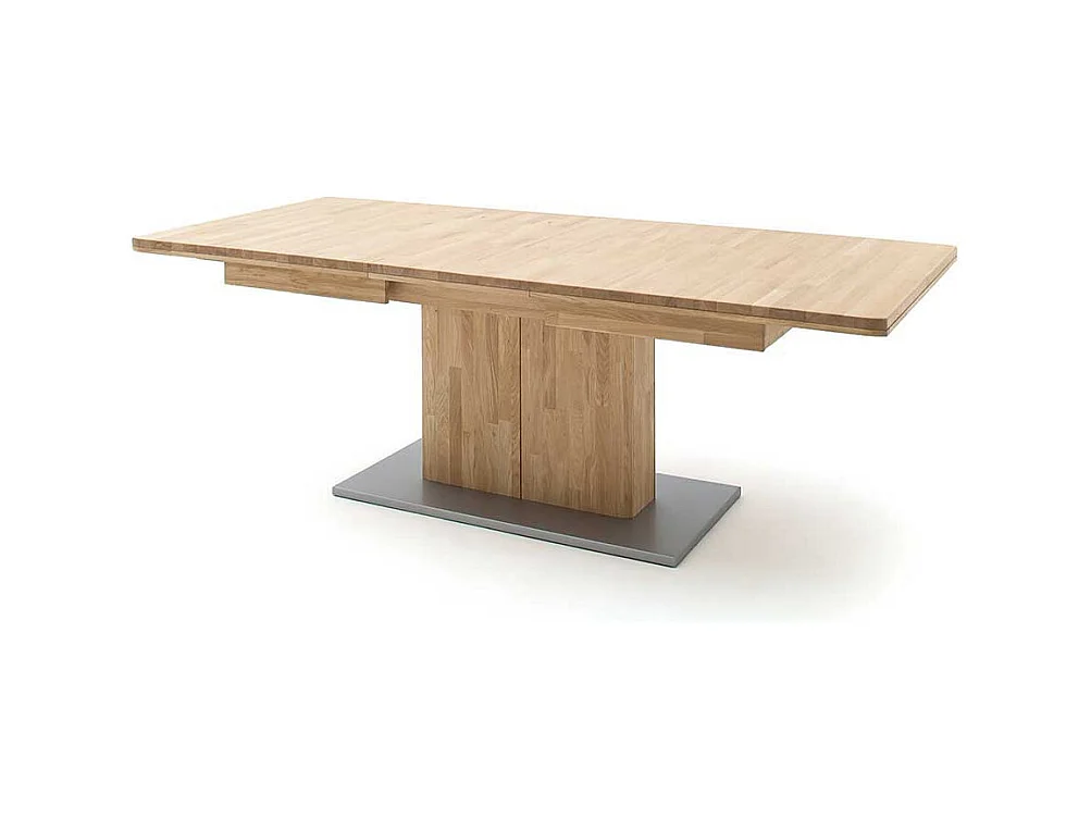 Ausziehtisch in Eiche Bianco Eiche Massivholz