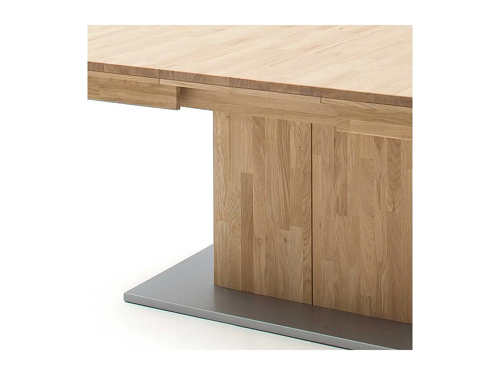 Ausziehtisch in Eiche Bianco Eiche Massivholz