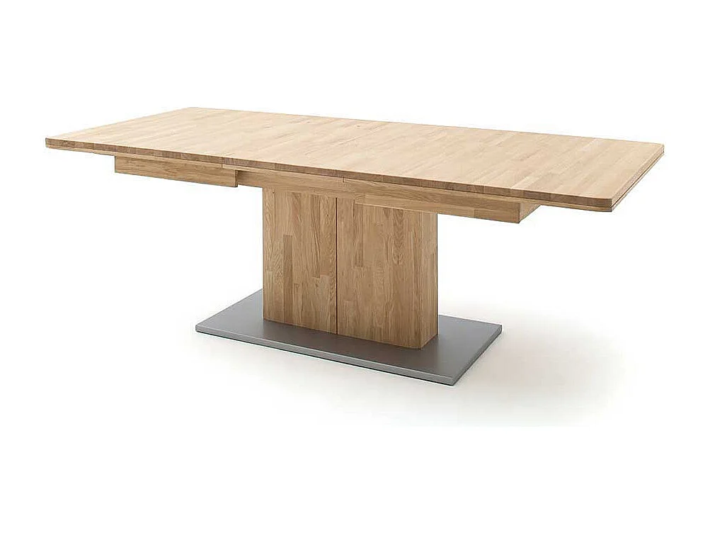 Ausziehtisch in Eiche Bianco Eiche Massivholz