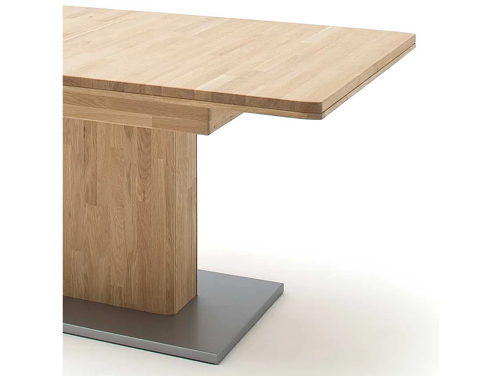 Ausziehtisch in Eiche Bianco Eiche Massivholz