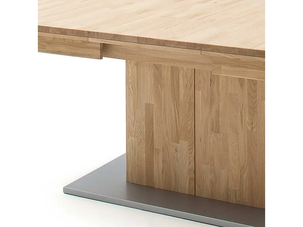 Ausziehtisch in Eiche Bianco Eiche Massivholz