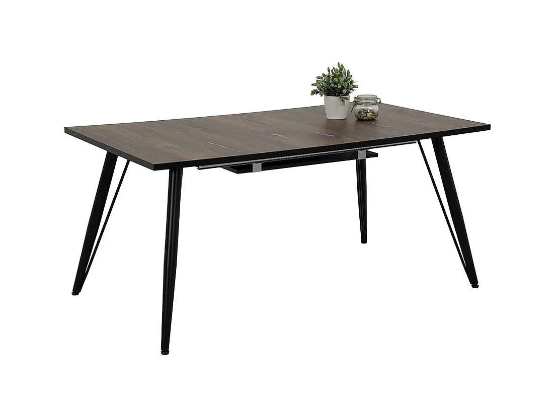 Ausziehtisch mit zwei Einlegeplatten Retrostil