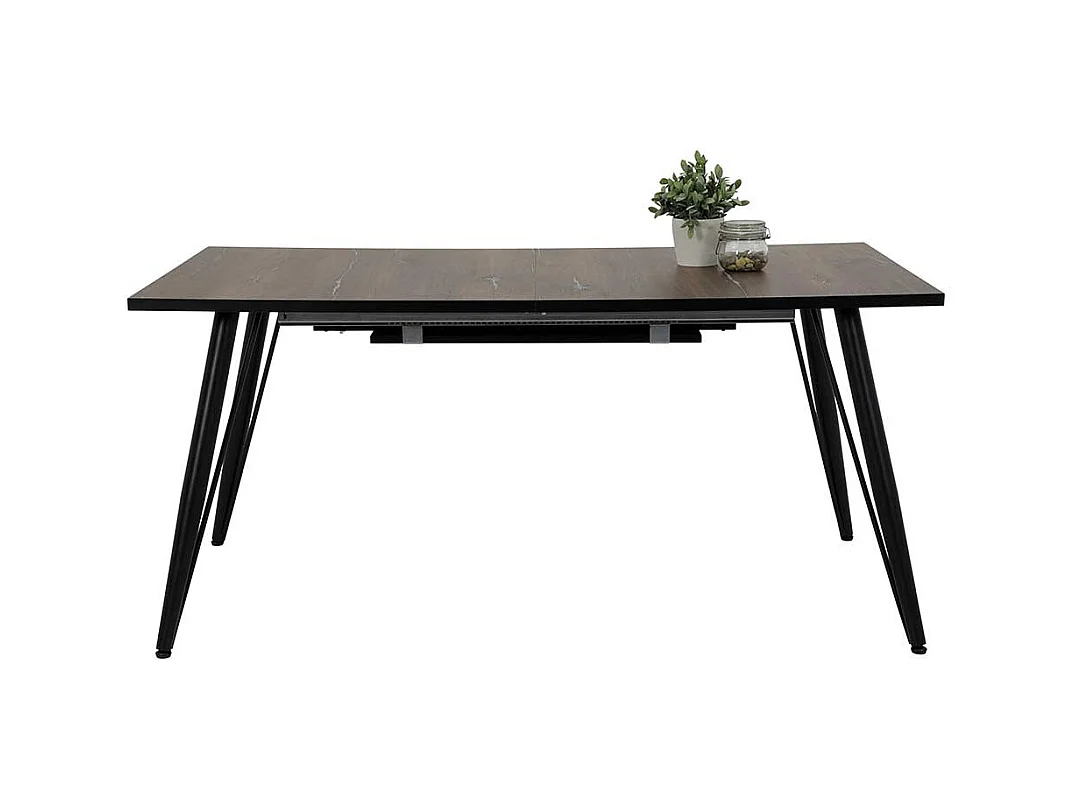 Ausziehtisch mit zwei Einlegeplatten Retrostil