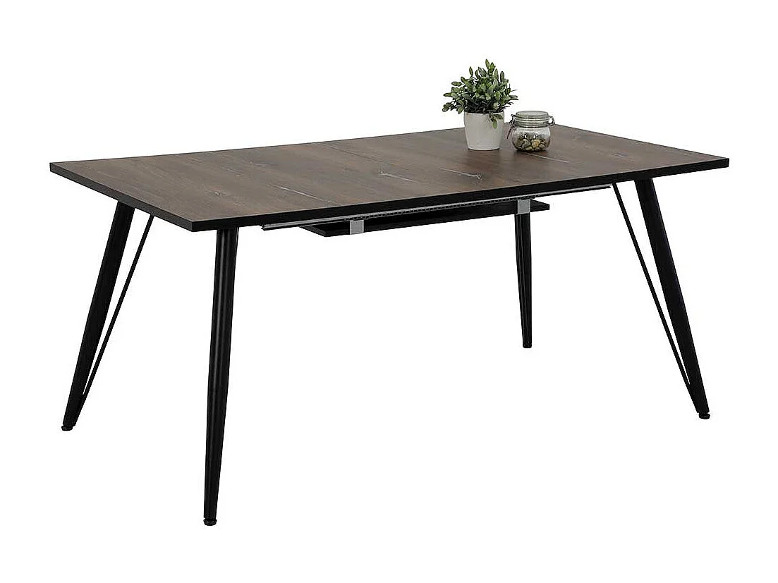 Ausziehtisch mit zwei Einlegeplatten Retrostil