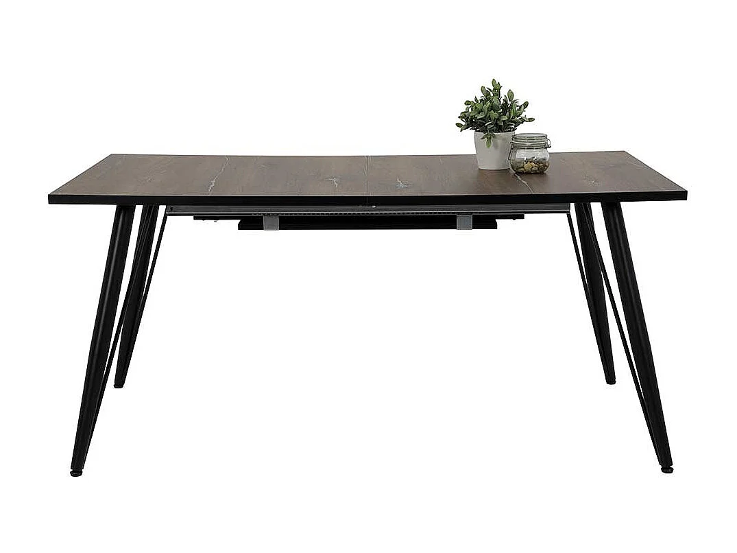 Ausziehtisch mit zwei Einlegeplatten Retrostil