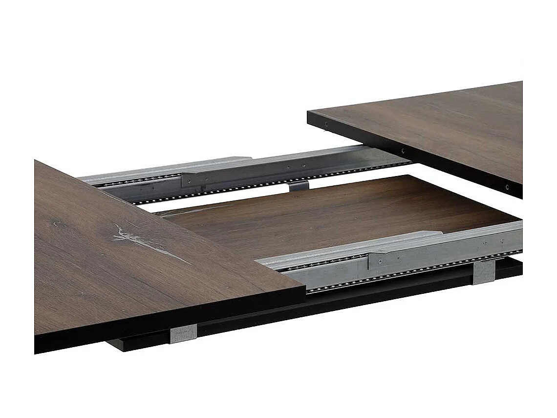 Ausziehtisch mit zwei Einlegeplatten Retrostil