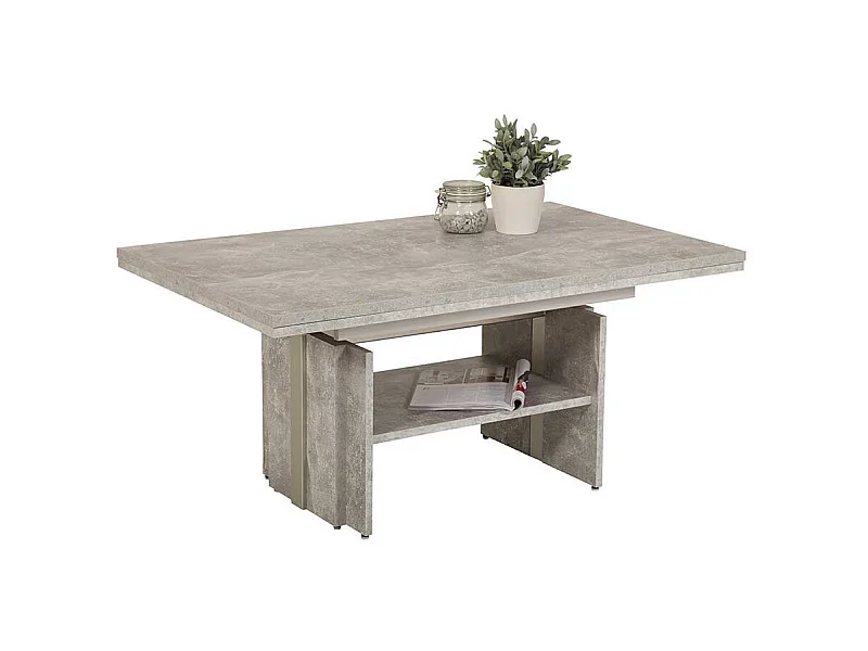 Funktionscouchtisch in Beton Grau Made in Germany