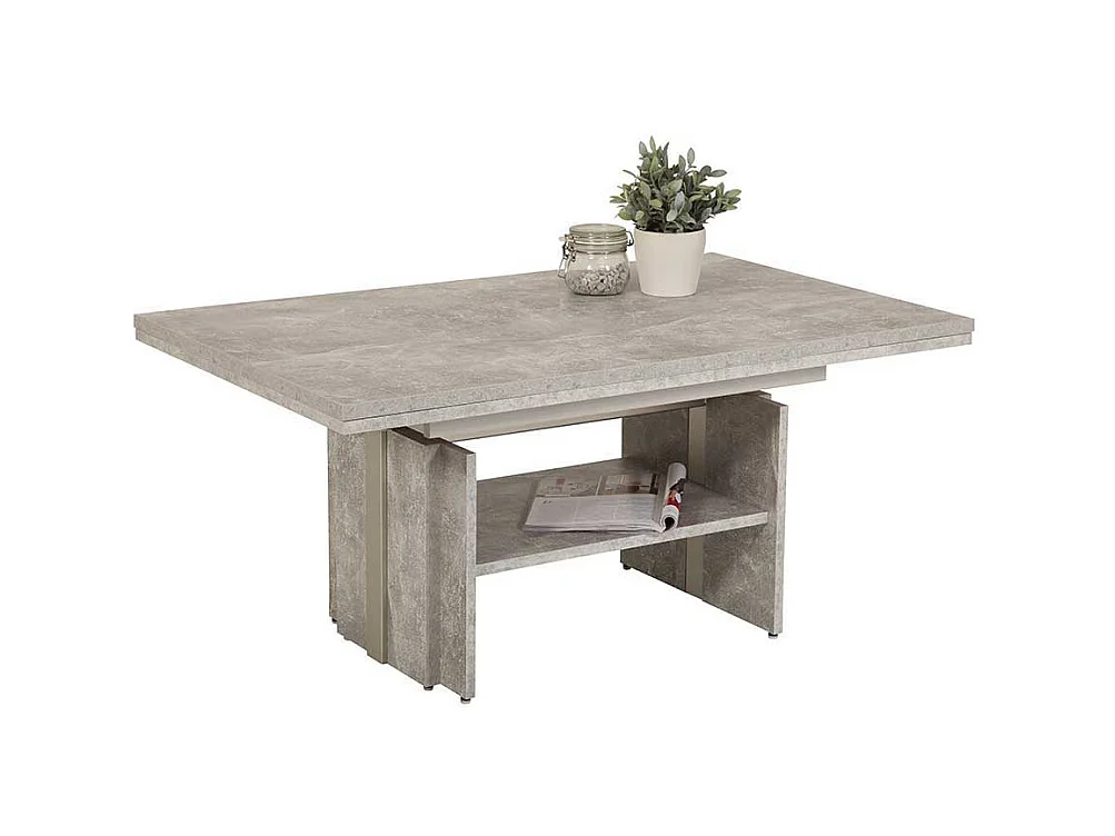 Funktionscouchtisch in Beton Grau Made in Germany