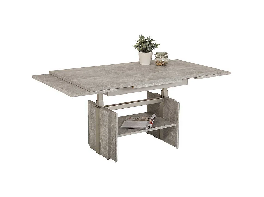 Funktionscouchtisch in Beton Grau Made in Germany