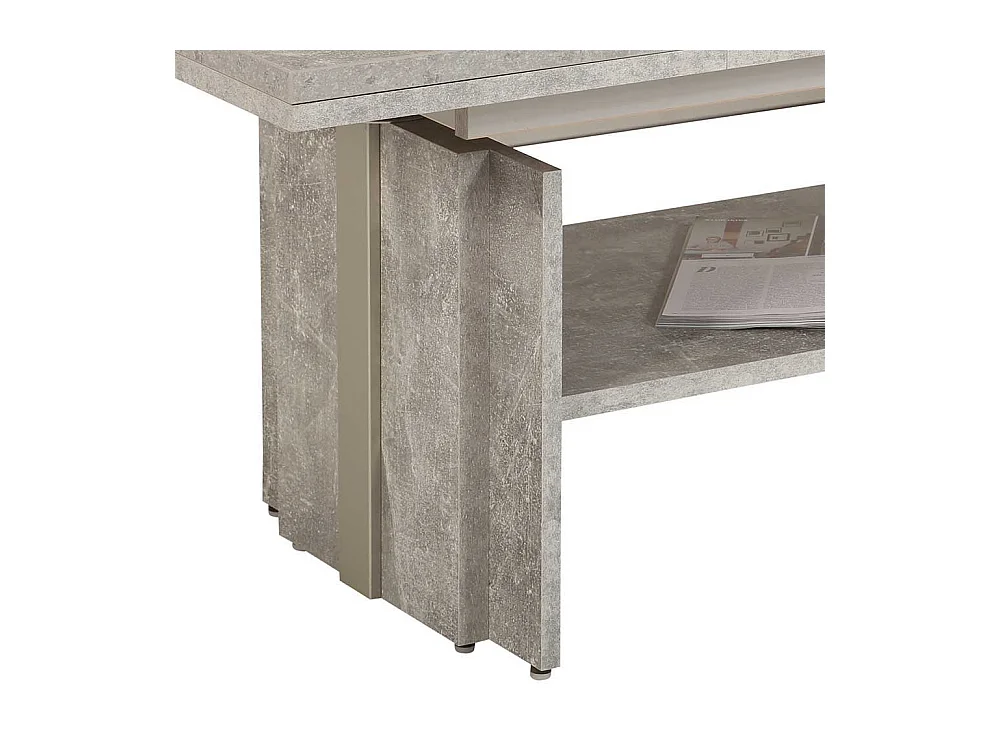 Funktionscouchtisch in Beton Grau Made in Germany