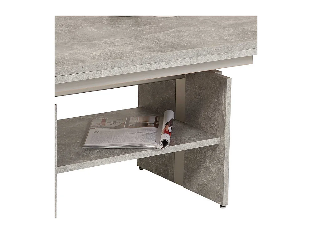 Funktionscouchtisch in Beton Grau Made in Germany