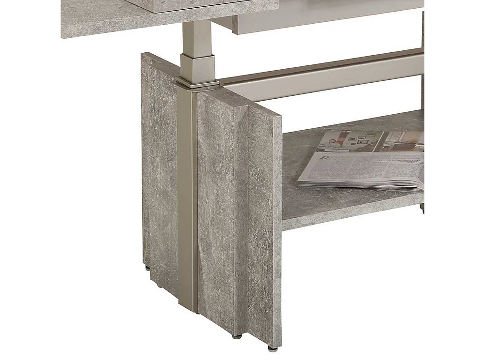 Funktionscouchtisch in Beton Grau Made in Germany