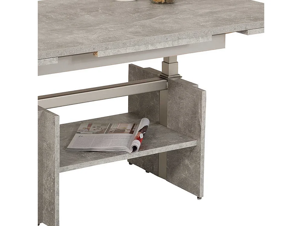 Funktionscouchtisch in Beton Grau Made in Germany
