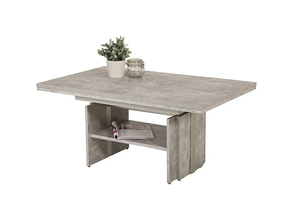 Funktionscouchtisch in Beton Grau Made in Germany