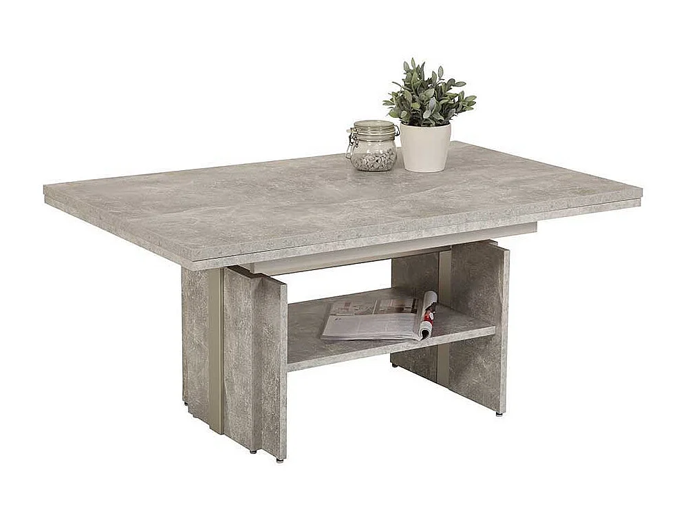 Funktionscouchtisch in Beton Grau Made in Germany