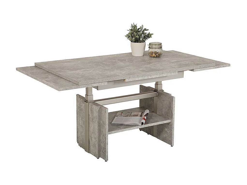 Funktionscouchtisch in Beton Grau Made in Germany