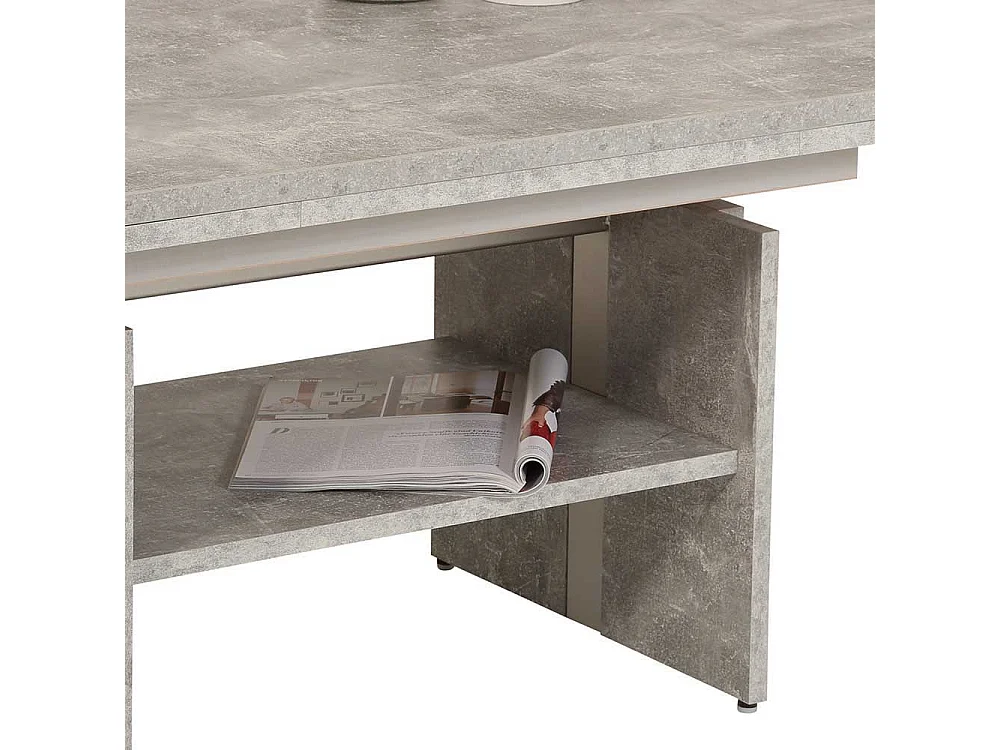 Funktionscouchtisch in Beton Grau Made in Germany