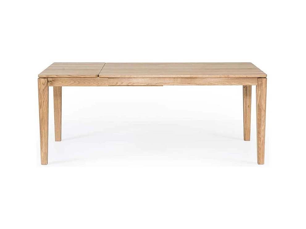 Echtholztisch aus Eiche Massivholz Kopfauszug