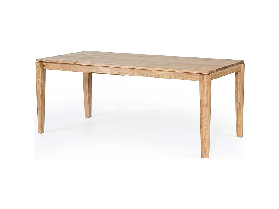 Echtholztisch aus Eiche Massivholz Kopfauszug