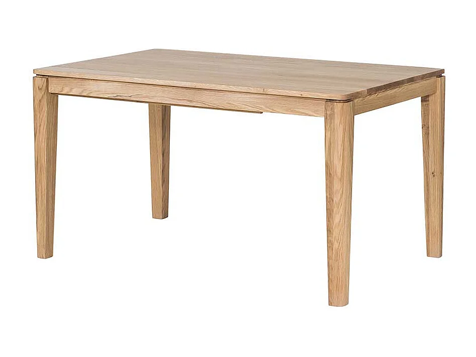 Echtholztisch aus Eiche Massivholz Kopfauszug