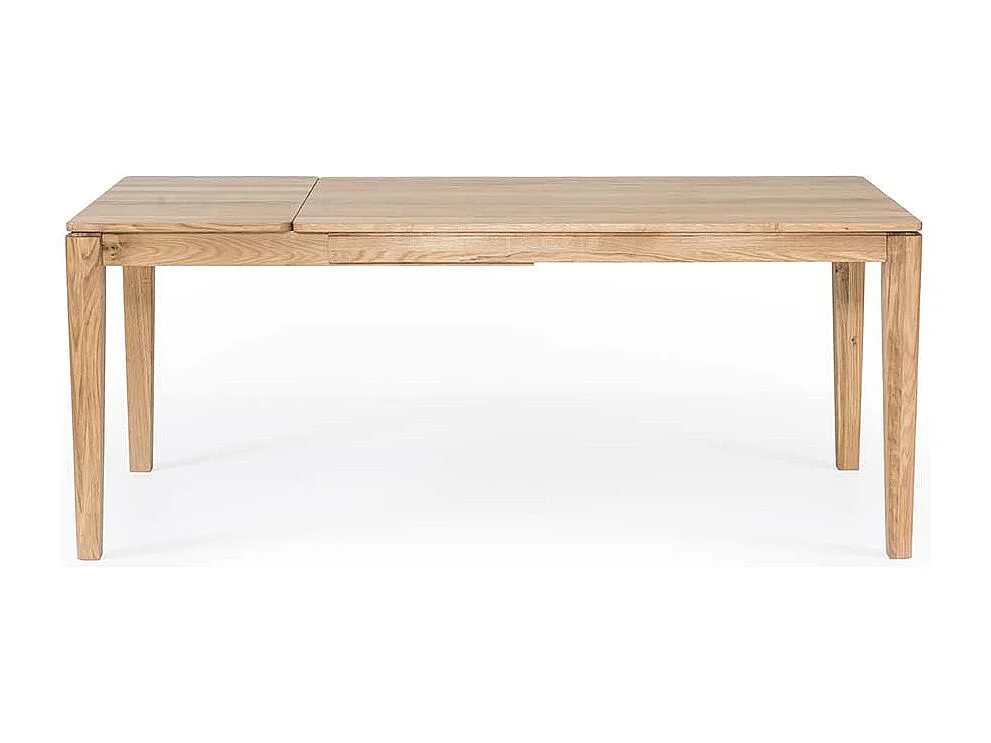 Echtholztisch aus Eiche Massivholz Kopfauszug