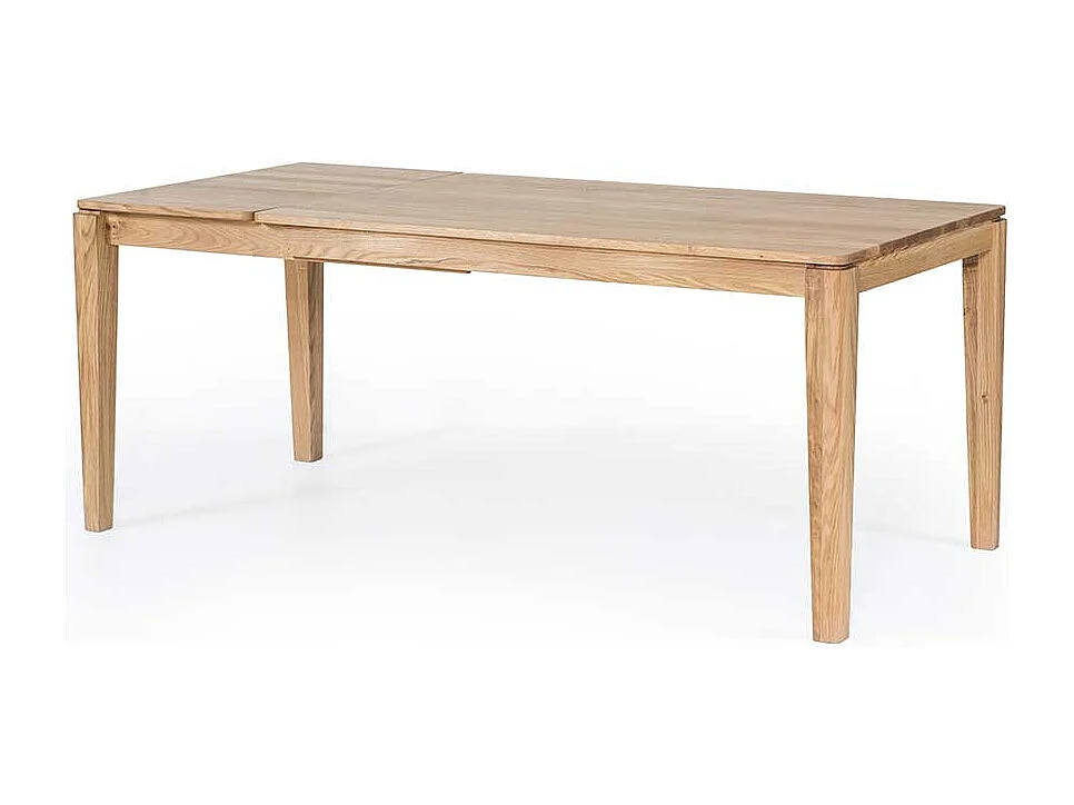 Echtholztisch aus Eiche Massivholz Kopfauszug