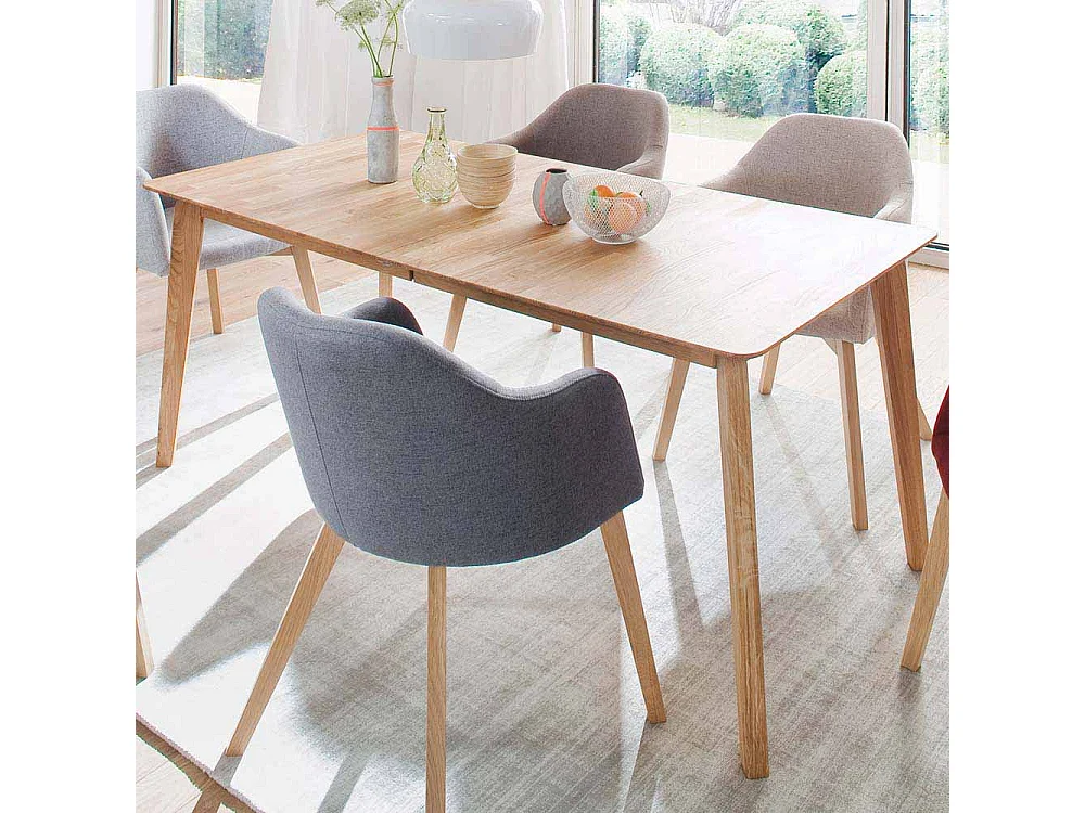 Ausziehtisch aus Eiche Massivholz geölt