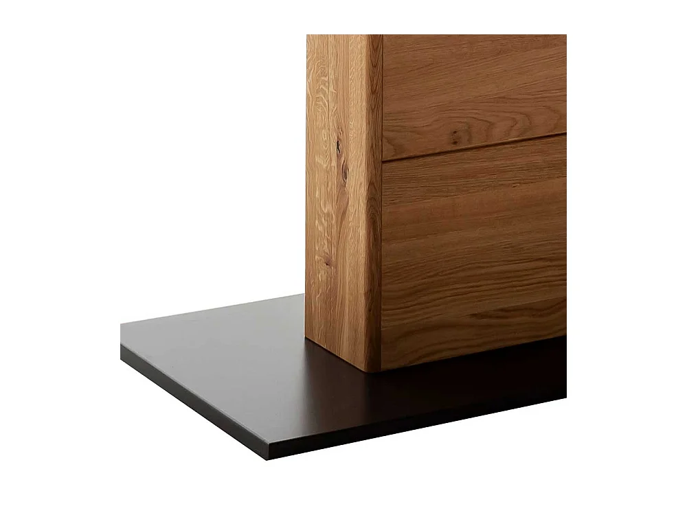 Esszimmer Tisch mit Auszug in Wildeichefarben Anthrazit