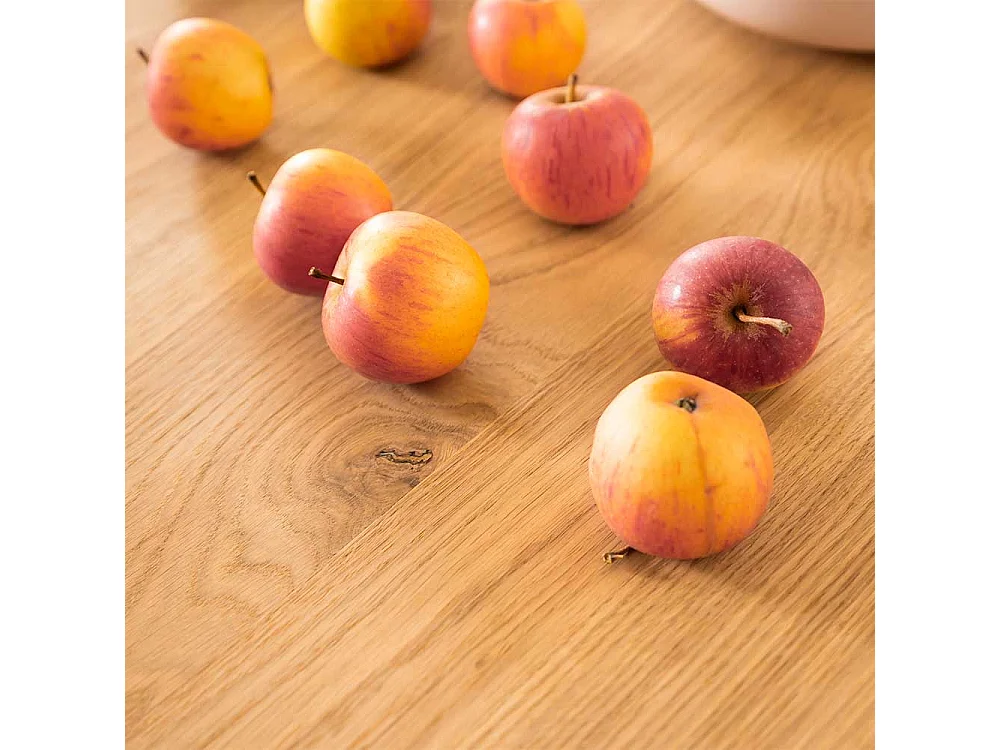 Esszimmer Tisch mit Auszug in Wildeichefarben Anthrazit