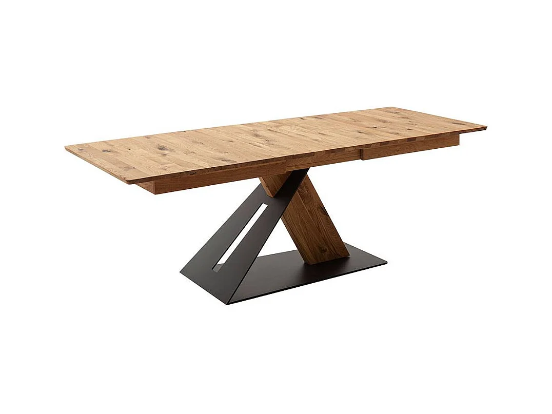 Ausziehtisch Esstisch in Wildeichefarben mit Kulissenauszug