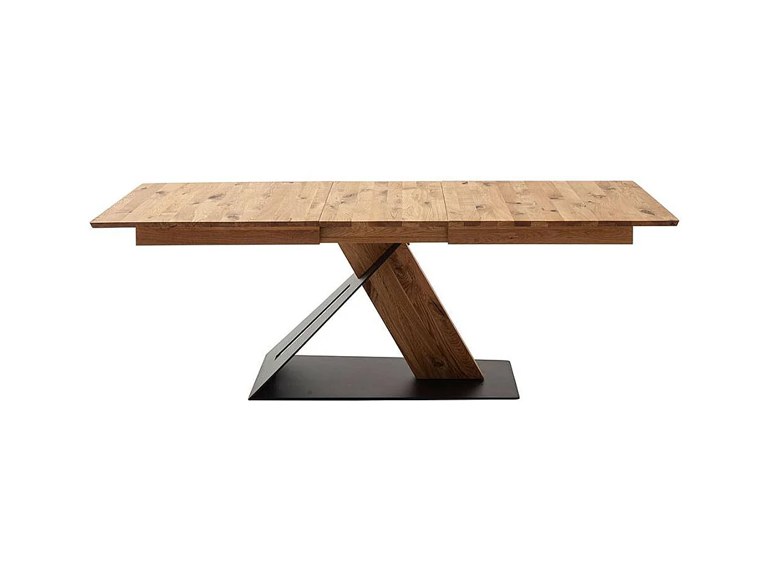 Ausziehtisch Esstisch in Wildeichefarben mit Kulissenauszug