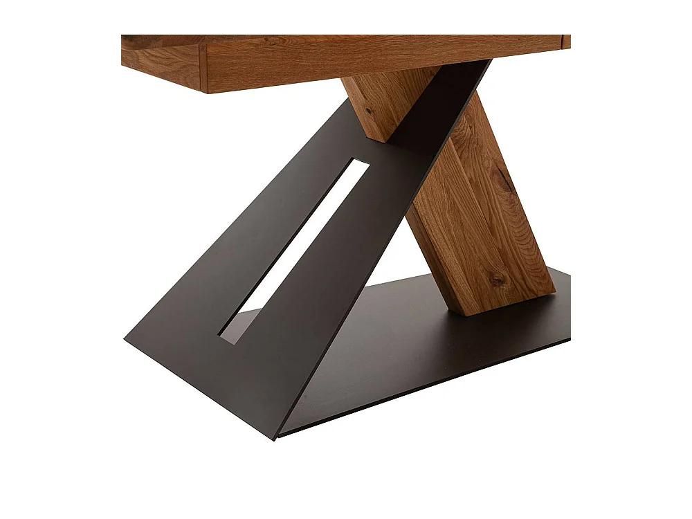 Ausziehtisch Esstisch in Wildeichefarben mit Kulissenauszug