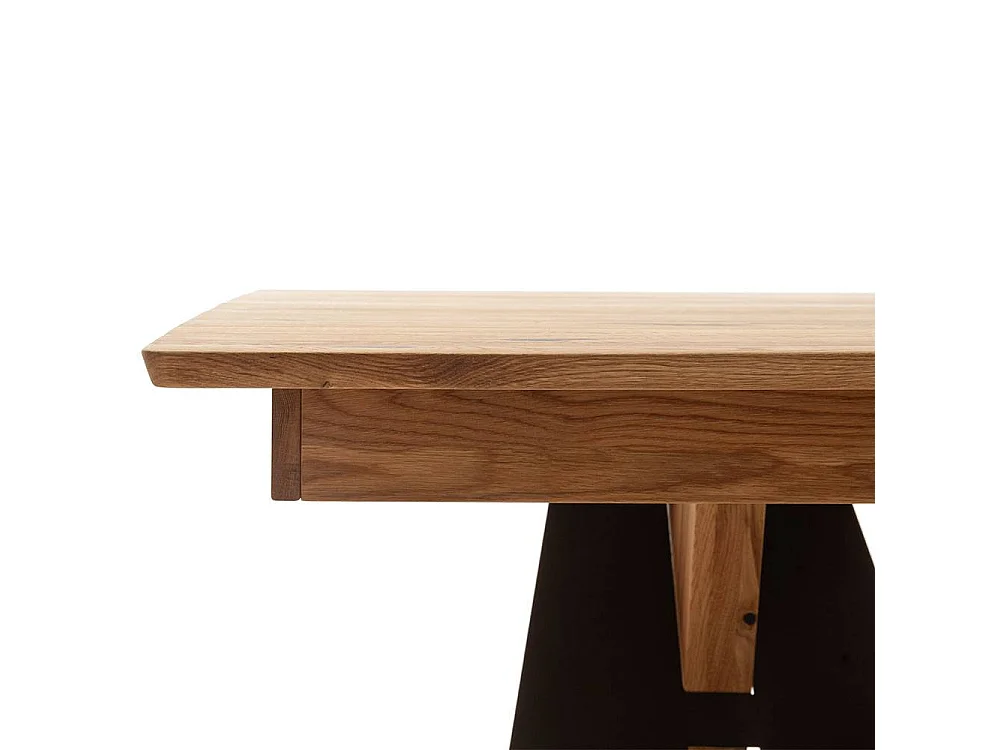 Ausziehtisch Esstisch in Wildeichefarben mit Kulissenauszug