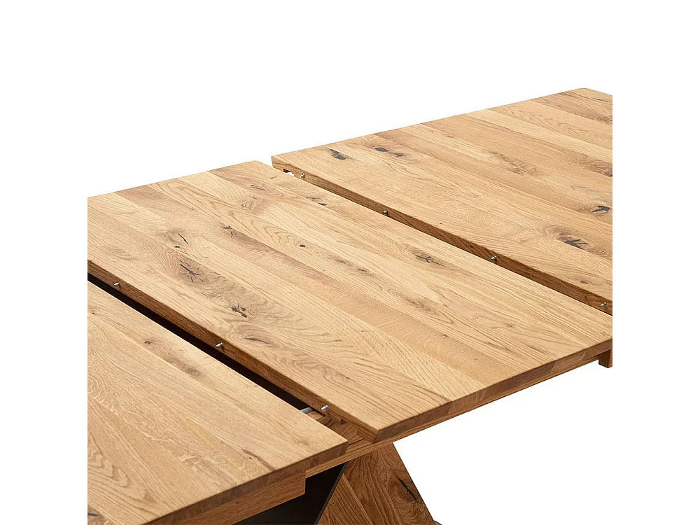 Ausziehtisch Esstisch in Wildeichefarben mit Kulissenauszug