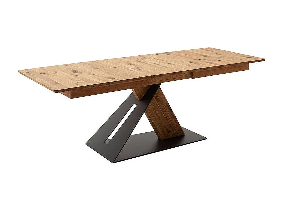 Ausziehtisch Esstisch in Wildeichefarben mit Kulissenauszug