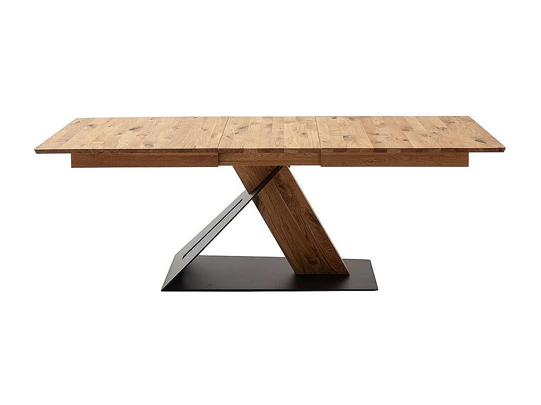 Ausziehtisch Esstisch in Wildeichefarben mit Kulissenauszug