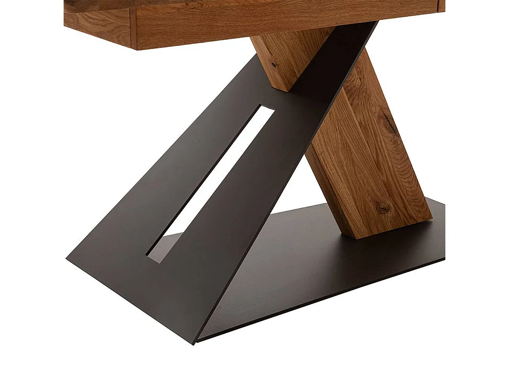 Ausziehtisch Esstisch in Wildeichefarben mit Kulissenauszug