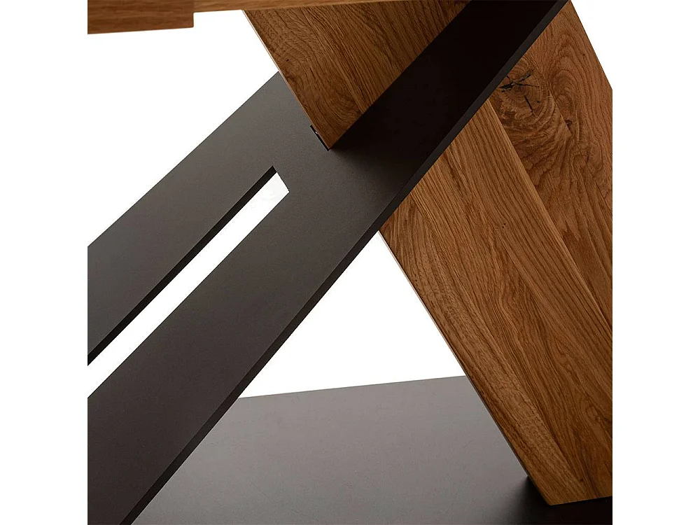 Ausziehtisch Esstisch in Wildeichefarben mit Kulissenauszug