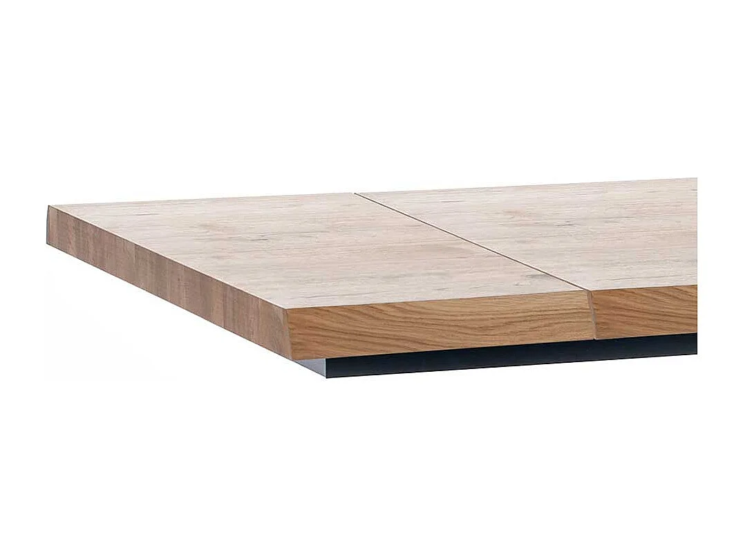 Buffettisch Eiche furniert Mikado Fußgestell in Weiß