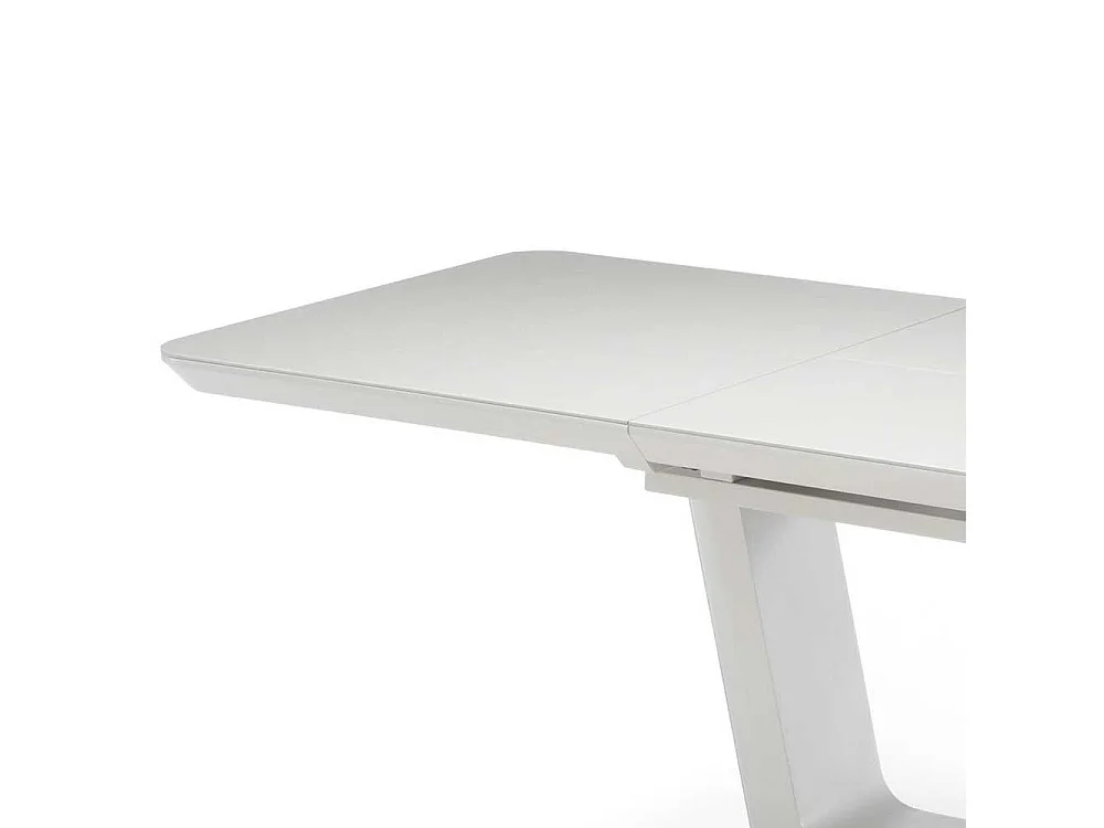 Tisch Esszimmer in Lichtgrau und Silberfarben Keramikplatte