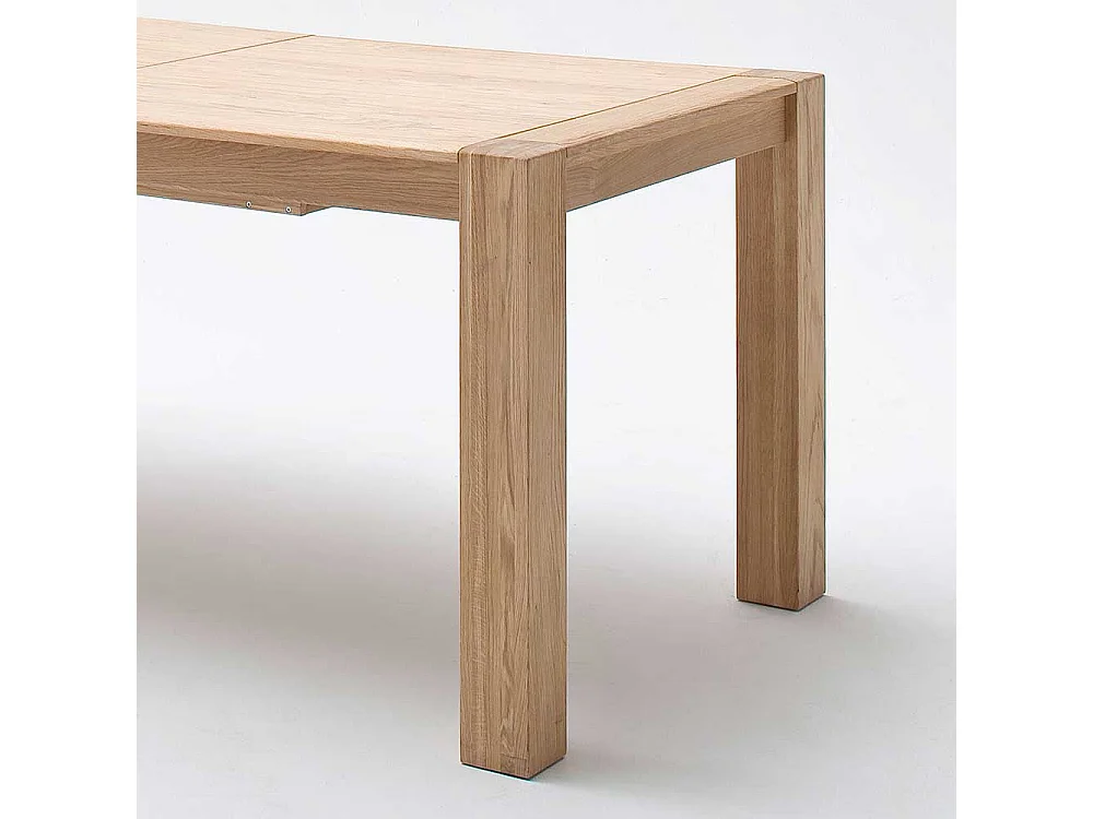 Esszimmertisch aus Eiche Bianco verlängerbar